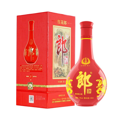 郎酒 红花郎10 第四代 酱香型白酒 53度 500ml *6瓶 一箱