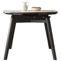 折叠岩板餐桌1.2m