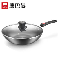 康巴赫(KBH)福运老铁锅无涂层精铁材质炒锅CJP32A1 32cm