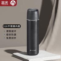 富光(FGA)茶马仕保温杯316不锈钢便携水杯 曜石黑 TMZ1903-500ml