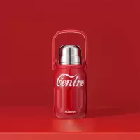 康巴赫经典系列不锈钢分享盖直身保温壶900mL(复古红)KH-H90B02
