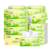 心相印(Mind Act Upon Mind)DT5100(箱装)茶语经典100抽24包装三层塑装面巾纸