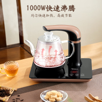 美的(Midea)自动上水电热水壶煮茶器电茶炉热水壶烧水壶高硼硅玻璃自动保温防烫电茶盘MK-KFT101
