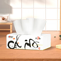 心相印 DT100[国风抽纸]面巾纸3层100抽24包整箱装 ADB17216