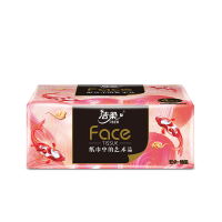 洁柔(C&S)BR128J-24E纸面巾(Face油画锦鲤软抽)80抽4层(24包装)/箱