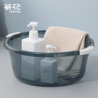 茶花(CHAHUA)其他日杂小件加厚塑料洗脸盆大号含把手38cm防滑盆03421K