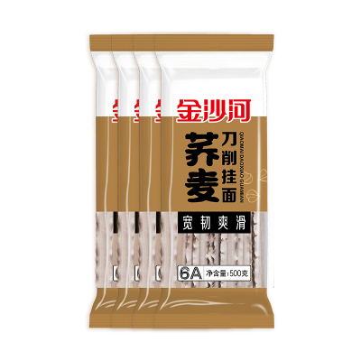 金沙河500g金沙河荞麦刀削挂面*4