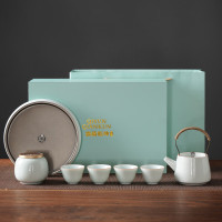 五拾缘小雅提梁壶套组WSY-23C03 7头茶具套组