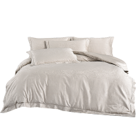 恒源祥全棉提花四件套普拉多.香槟146421-1