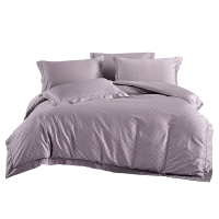 恒源祥全棉提花四件套凡希.香芋紫146421-1