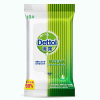 滴露(Dettol)卫生湿巾10片*8包消毒杀菌
