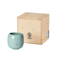 万仟堂泡茶杯陶瓷高端功夫茶具伴手礼盒 五大名窑A 汝窑 ·千杯(1杯)