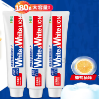 狮王 小苏打牙菌斑美白牙膏(葡萄柚香型)540g清新口气(180g*3支)