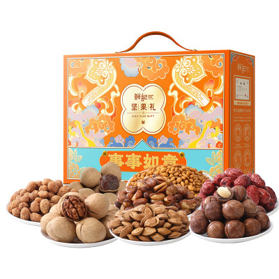 鲜记(FRESHKEE)坚果礼-事事如意1.24kg