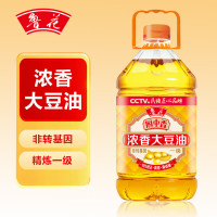 鲁花 食用油浓香大豆油非转基因5L/桶