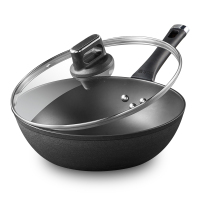 炊大皇(COOKER KING)典精铸铁炒锅 无涂层铁锅平底炒菜锅30cm DJ30ZT