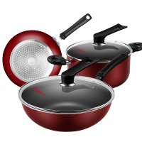 炊大皇(COOKER KING)小资生活锅具套装三件套KA48554