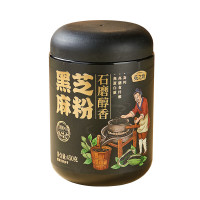 燕之坊 冲调谷物早餐代餐粉杂粮石磨醇香黑芝麻粉450g/罐