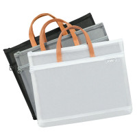 华杰B4文件袋资料袋3色组合3个装EN237