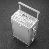 佰造(BAIZAO)宽拉杆铝框箱BZ-LX508 20寸 银色*1