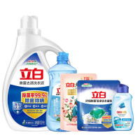 立白 除菌去渍洗衣液洗洁精洗衣凝珠五件套袋装(1765g)