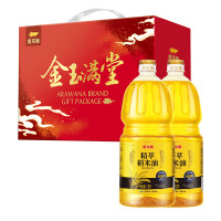 金龙鱼精萃稻米油1.8L*2瓶 金玉满堂礼盒装
