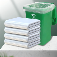 茶花(CHAHUA)白色大号透明塑料袋大垃圾袋加厚100个装 90*110cm