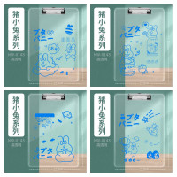 华杰书写板夹NW-0143高透明-猪小兔四款随机发/10个装