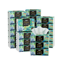 洁柔抽纸油画系列纸巾加厚4层卫生纸餐巾纸24包 BR128-24E