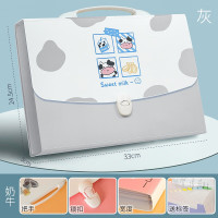 华杰手提风琴包灰色[奶牛]ST2212 10个装