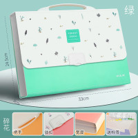 华杰手提风琴包绿色[碎花]ST2210 10个装