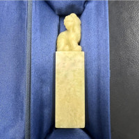 名凌青天石瑞兽印章定制LOGO款