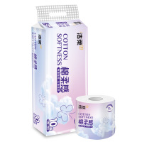洁柔立体压花有芯卷筒纸巾120克4层10卷TJ232-10E