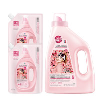 蔬果园维多利亚玫瑰精油香氛洗衣液3KG组合装(2KG瓶装*1+500G袋装*2)