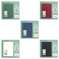 华杰简约软线圈本PR20326 A5颜色混发10本装