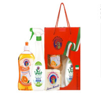 大公鸡管家(CHANTECLAIR)三件套油污净600ml*1+浓缩洗洁精500ml*1+手工马赛皂300g*1