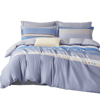维科家纺(VEKEN)LJ全棉印花四件套-诺威(蓝)200*230cm
