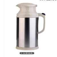 名凌清水不锈钢玻璃内胆家用保温壶热水瓶2L