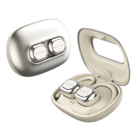 纽曼(Newmine) LY27挂耳式无线蓝牙耳机(单位:副)金属仓暖日白