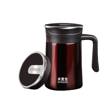 水宜生弱碱保温杯S550 500ml 深咖色