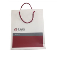 名凌定制款手提袋白卡纸250克28*37.5*8cm(1000个/箱)