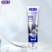 舒客钻光粹白牙膏美白牙齿清新口气净白薄荷香型120g*2