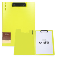 华杰折页板夹A4竖式/绿色 JW6708T 10个装