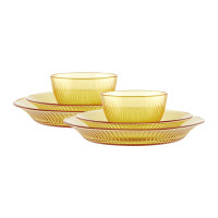 康宁晶尊系列餐具6件套D(2个小碗2个小盘2个大盘)SNAMD6D/KZYL