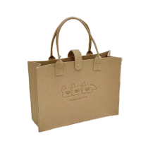 名凌毛毡包手提包大容量托特包 大号 40*30*12 款式随机