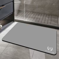 娇领硅藻泥防滑垫吸水地垫 时尚款 颜色随机 60*90cm(硅藻泥2.5mm)