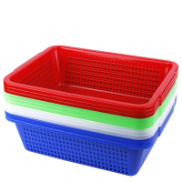 名凌长方形框子塑料厨房洗菜篮加厚款6016:26*19*8 两个装