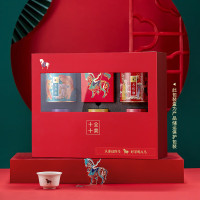 八马茶业组合茶叶十全十美 大红袍龙井红茶茉莉花茶黄茶260g