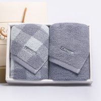 洁丽雅尚雅生活纯棉绣花加厚毛巾礼盒74*34cm*2 120g