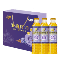 中粮福临门亚麻籽油礼盒400ml*3